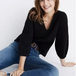 Madewell Full-Sleeve Top in Black